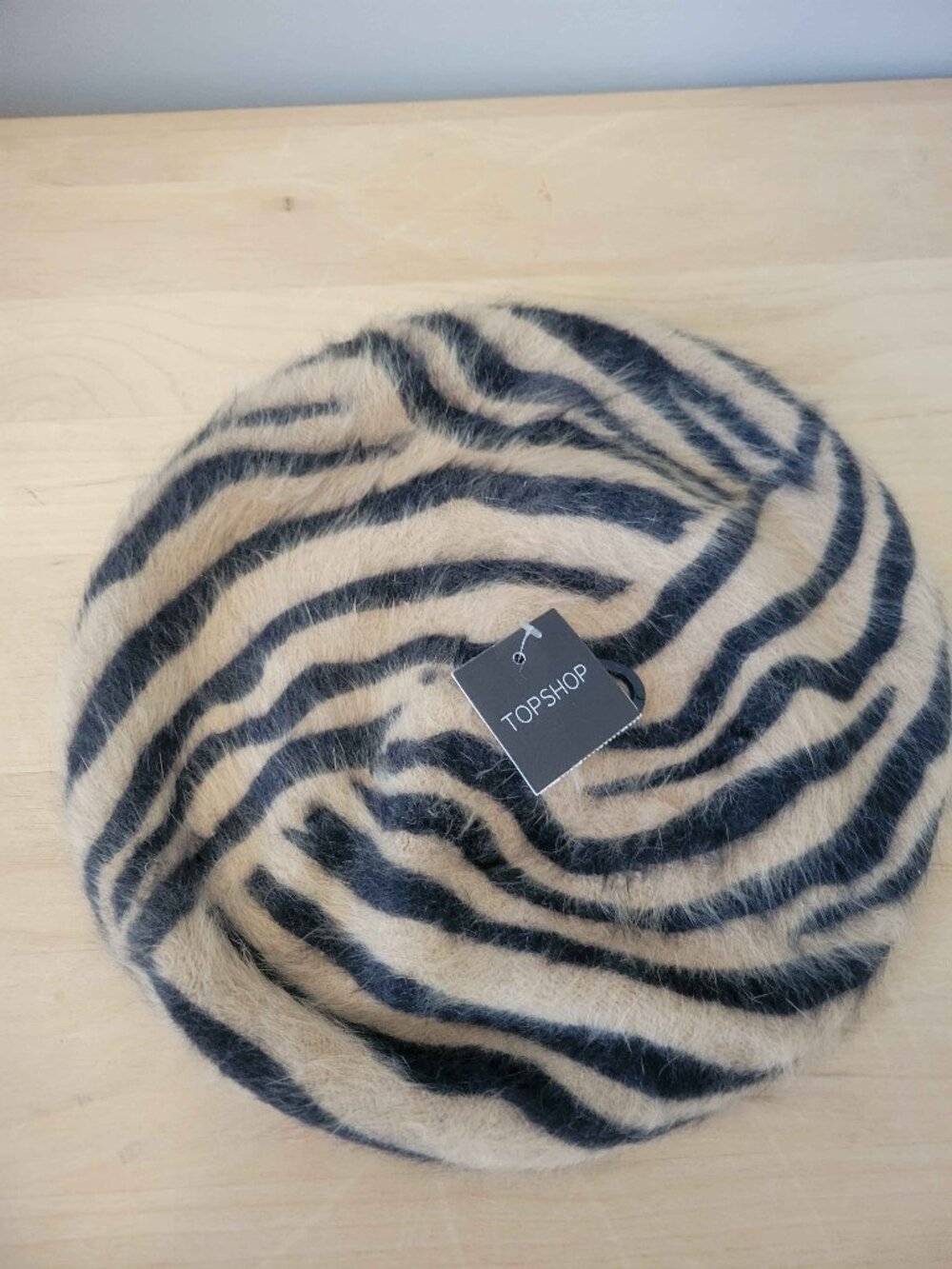 TOP SHOP tiger print BERET hat